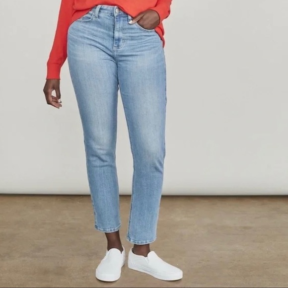 Elizabeth and James Denim - Elizabeth and James High Rise Stovepipe Medium Wash Straight Leg Ankle NWT 27